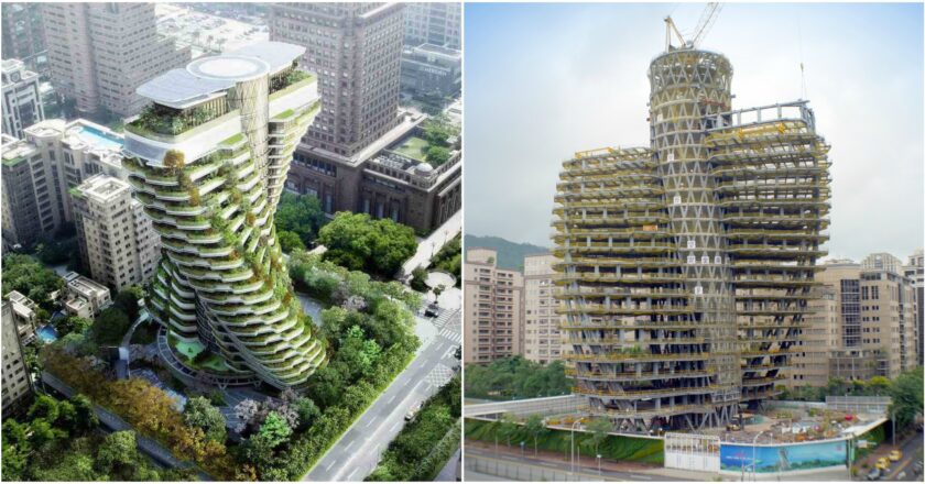 Realizzata una torre che assorbe il carbonio nei cieli di Taipei