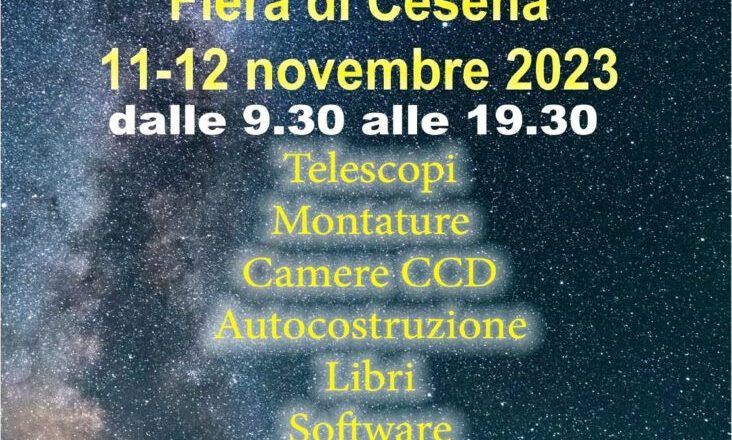 Astroshow 2023: Cesena 11 e 12 novembre 2023